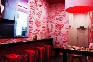 Auckland Signs in Australia wrapped the walls of the California Burrito restaurant chain with Arlon’s DPF 207 Digital Print Film, a 6-mil vinyl film with a removable adhesive.  Photos courtesy of Arlon Graphics in Santa Ana, CA. 